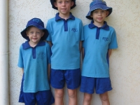 Connor, Aidan, Bryce off to school